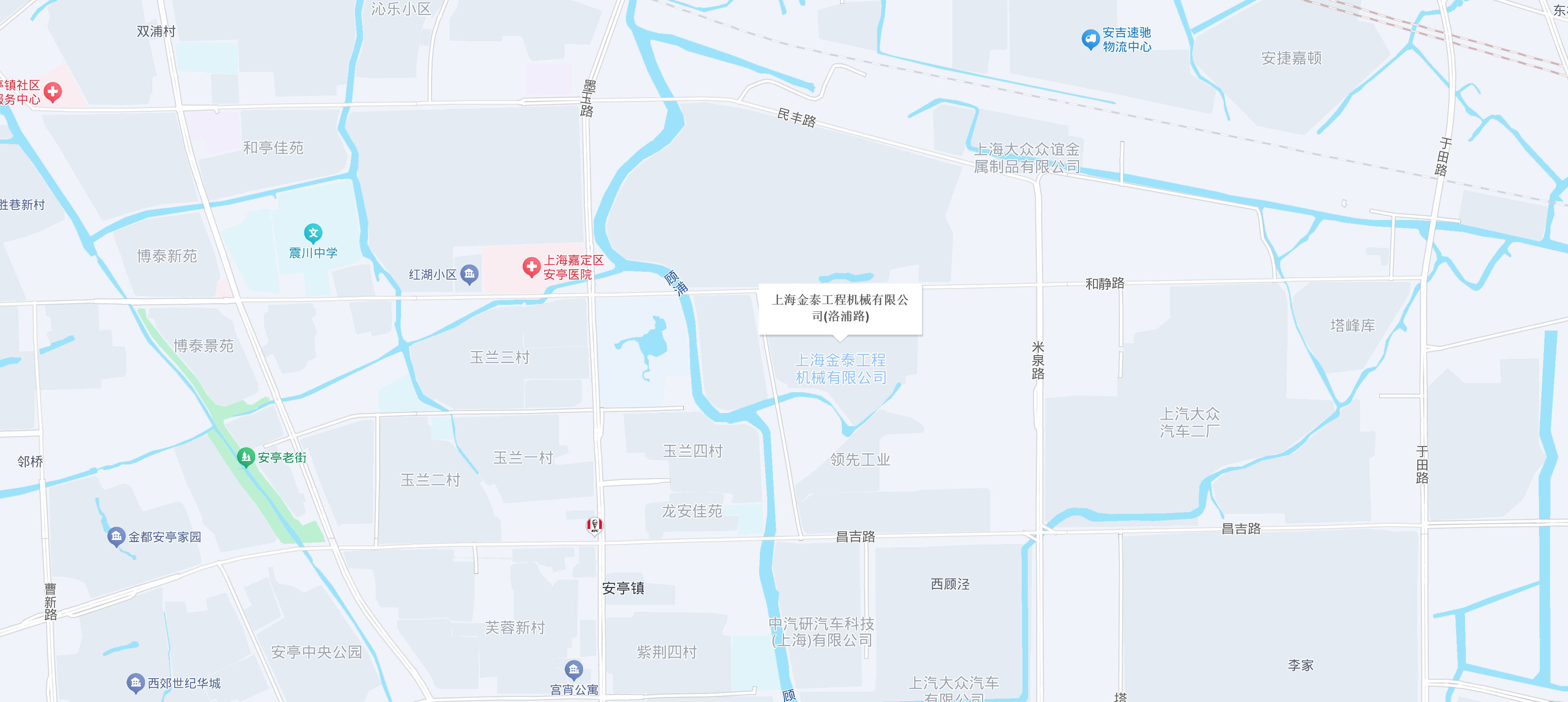 上海九游会工程机械有限公司位置地图